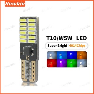 Đèn Led tự động T10 Xe W5W CANBUS 4014 24smd Đèn tín hiệu 12V 6000K Tự động Wedge Bên Nội thất Dome Đèn đọc sách