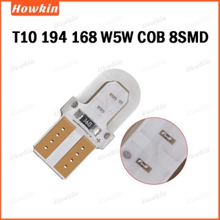 Mới T10 194 168 W5W COB 8SMD 1W canbus Silicone Đèn LED Siêu Sáng Bật Bên Biển Số Bóng Đèn DC12V