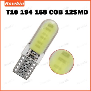 12smd Led W5W T10 194 168 COB Bóng Đèn Đỗ Xe Tự Động Nêm Giải Phóng Bóng Đèn CANBUS Silica Bóng Đèn Giấy Phép Màu Trắng Sáng