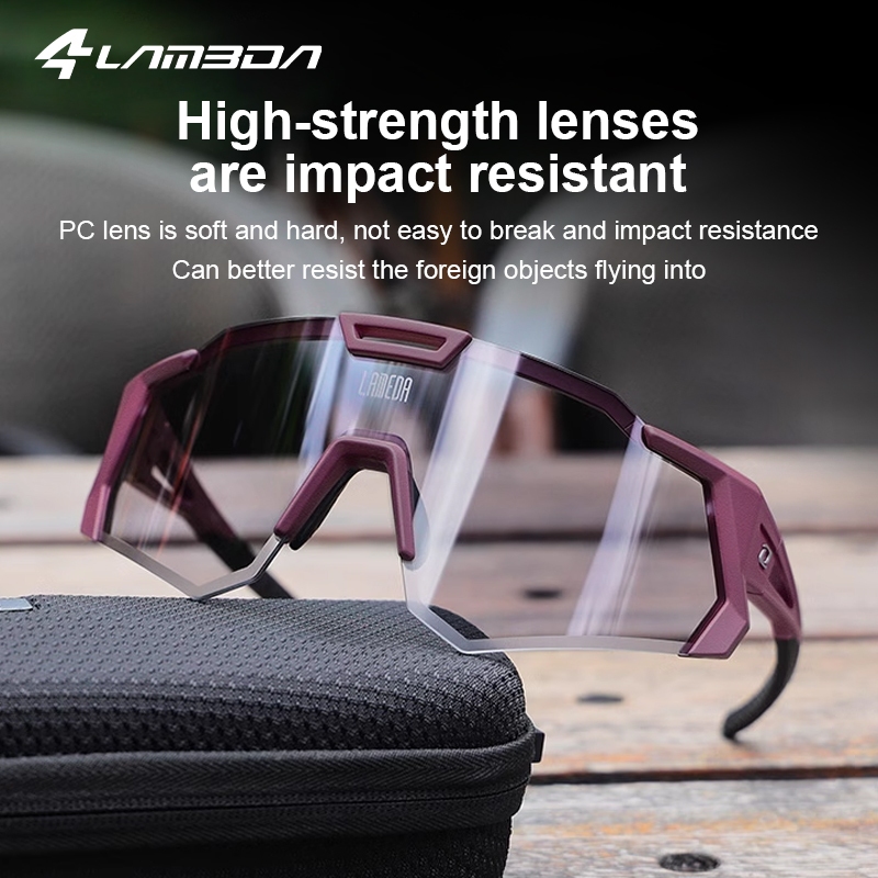 LAMEDA Kính đổi màu xe đạp chống tia cực tím, sử dụng kép ngày và đêm, cận thị, Gương gió xe đạp MTB