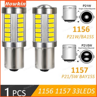 1 Đèn LED 1156 1157 5730 5630 33SMD Xe Đuôi Bóng Đèn Phanh Tự Động Ngược Đèn Chạy Ban Ngày SKD-30