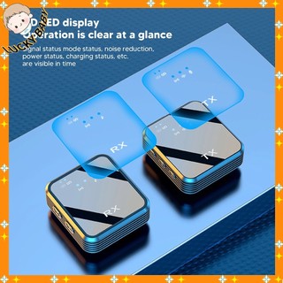 Micro Không Dây - Micrô Lavalier không dây Giảm tiếng ồn 2 chiều Mic cài áo để ghi âm trực tiếp ngoài trời - HILUCKYBABY
