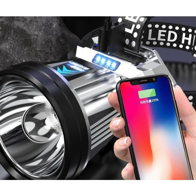 Ubs / TYPE-C Đèn pin sạc chống nước công suất cao siêu sáng Công suất cao tiện dụng có thể sạc lại | BigBuy360 - bigbuy360.vn