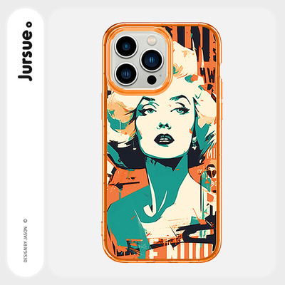 Jursue Dễ Thương Ngộ nghĩnh Thẩm Mỹ Chống Sốc Tương Thích Cho iPhone 16 15 14 13 12 11 Pro Max SE 2020 X XR XS ip 8 7 Plus Y5080Q