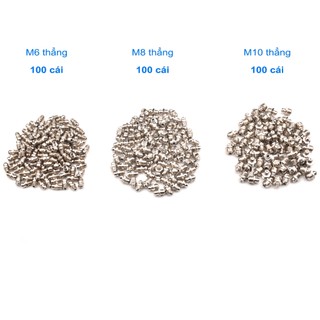 Bộ 100 cái Vú Bơm Mỡ Thép Mạ Niken M6 M8 M10 Hệ Mét & Hệ Anh SAE 1/4"-28 BSP 1/8"-28 Cao Cấp