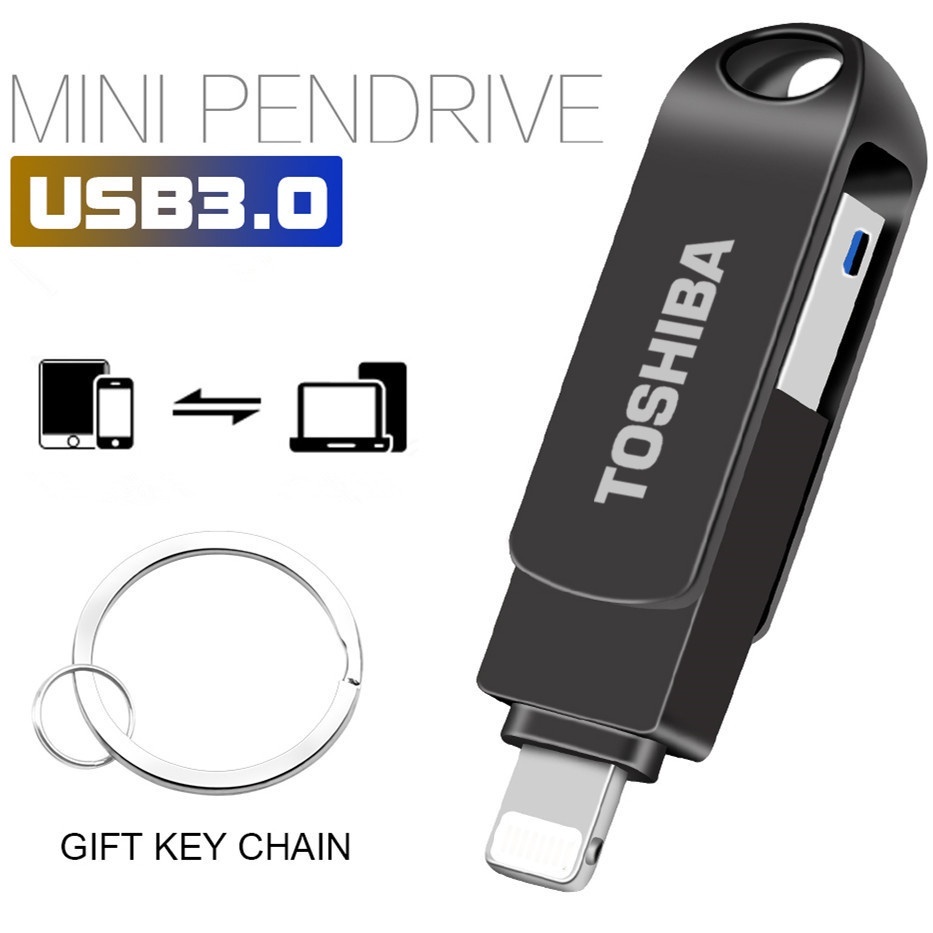 Toshiba 2 trong 1 iXpand 2TB Usb Flash Drive Tốc Độ Cao Pendrive Cho Điện Thoại Pendrive Lưu Trữ