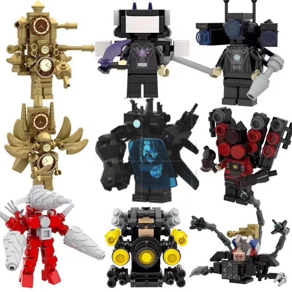 Titan cameraman upgrade Skibidi Vệ Sinh Minifigures Titan Màn Hình Tivi Người Loa Minifigures Khối Xây Dựng Đồ Chơi Trẻ Em