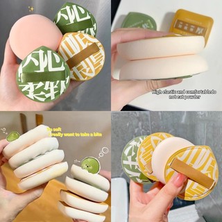 Mút Tán Kem Nền Mút Trang điể  Màu kẹo  Big Size Kèm Hộp Đựng Mút Tán Phấn Cushion Mềm Mịn Đàn Hồi