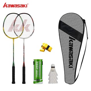 Vợt Cầu Lông Kawasaki 2 Chiếc UP-0160 Với 3 Chiếc Xe Đạp + 1 Túi + 2 Vợt Nhôm Cầm Dành Cho Người Mới Bắt Đầu Và Học Sinh Bị Trầy Xước