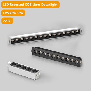 Đèn led dây lưới tản nhiệt 220v đèn trần phòng khách đèn led tuyến tính nhà 10w 20w 30w cob đèn downlight