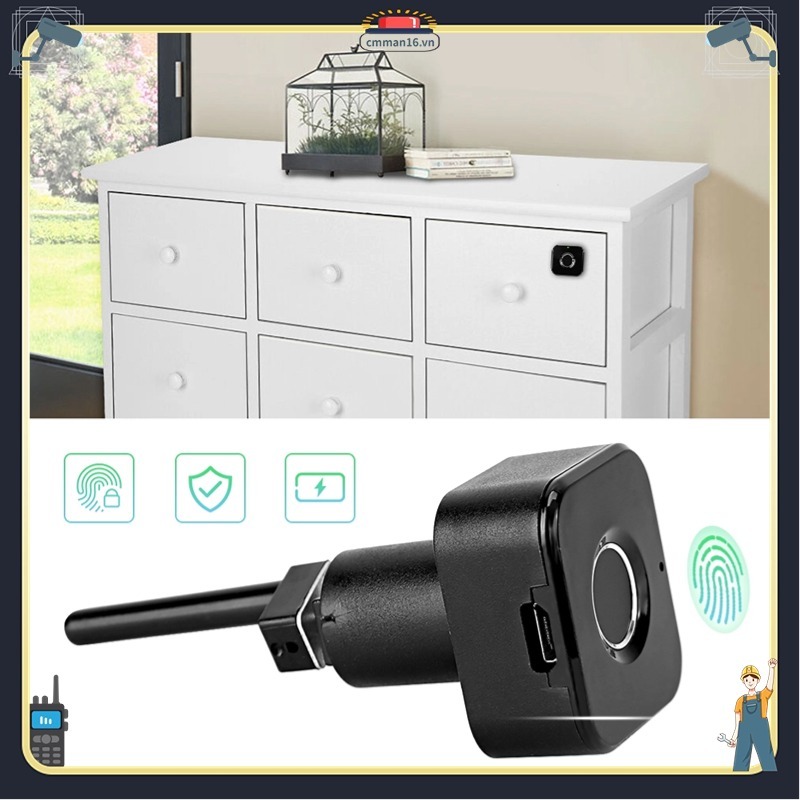 Nóng bỏng Ngăn kéo tủ vân tay thông minh Khóa an toàn kỹ thuật số Sạc USB
