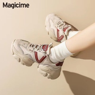 Magicime Bố Giày Nữ Đế Dày 2024 Phong Cách Mới Mùa Xuân Phù Hợp Với Giày Thể Thao Học Sinh Thoáng Khí