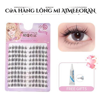 Menjieshangpin bộ 5 đôi lông mi giả 3d tự nhiên