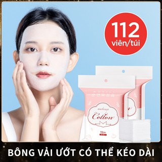 Ouyili tẩy trang bông 112 miếng Cotton nguyên chất chính hãng nén ướt Cotton co giãn mặt Salon làm đẹp đặc biệt Mặt nạ miếng chính hãng 100% cotton tự nhiên