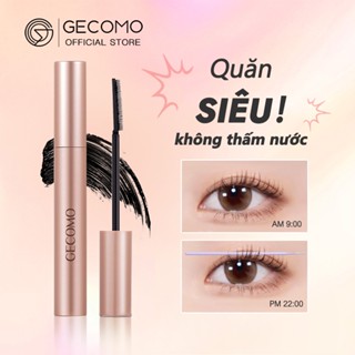  Mascara gecomo Màu Đen Đầu Cọ Silicon Nối Dài Và Uốn Cong Lông Mi Vô Cực Lâu Trôi 