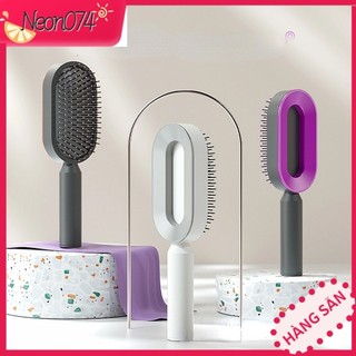Lược chải tóc gỡ rối massage da đầu lược tròn răng cho phụ nữ - neon074