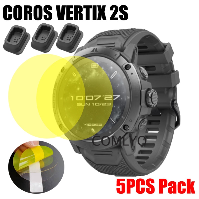 Dành Cho COROS VERTIX 2S Phim Bảo Vệ Màn Hình Đồng Hồ Thông Minh Cổng Sạc Bụi Cắm Phụ Kiện