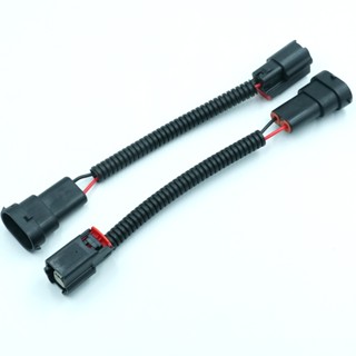  Tuffoo 1 Cặp L1B Nữ Đến H8   H9   H11 Nam Ổ Cắm Cắm Bộ Chuyển Đổi Đầu Nối Cáp Dây Cho Đèn Sương Mù 