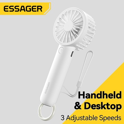 Quạt cầm tay Essager điều chỉnh 3 cấp độ và tuổi thọ pin dài