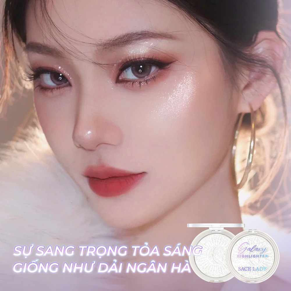 SACE LADY Phấn Bắt Sáng Mỏng Nhẹ Tạo Hiệu Ứng 3D Lên Màu Chuẩn Trang Diểm Cho Mặt Highlight Bắt Sáng 6g | BigBuy360 - bigbuy360.vn