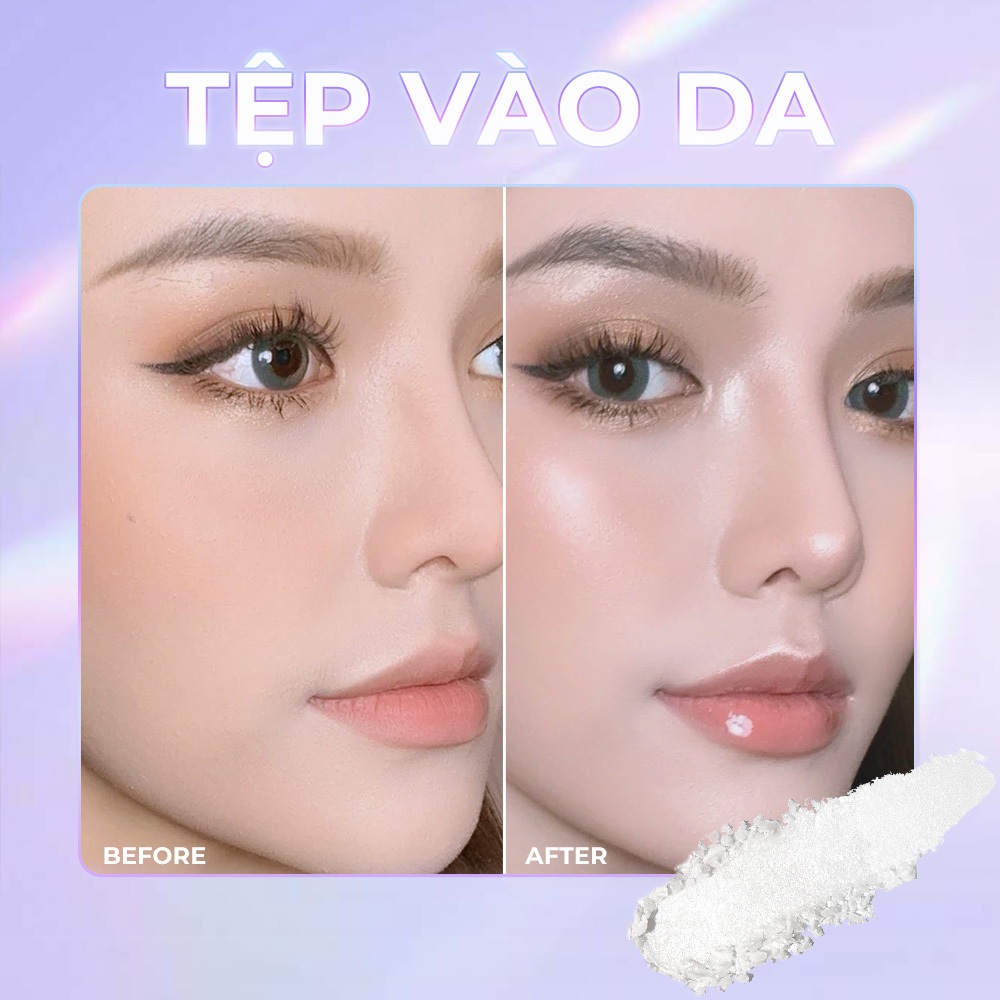 SACE LADY Phấn Bắt Sáng Mỏng Nhẹ Tạo Hiệu Ứng 3D Lên Màu Chuẩn Trang Diểm Cho Mặt Highlight Bắt Sáng 6g | BigBuy360 - bigbuy360.vn
