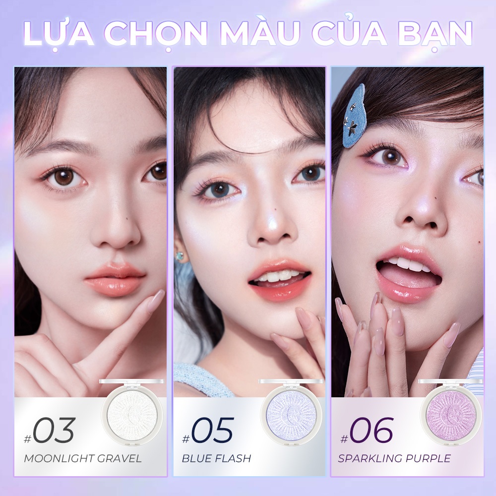 SACE LADY Phấn Bắt Sáng Mỏng Nhẹ Tạo Hiệu Ứng 3D Lên Màu Chuẩn Trang Diểm Cho Mặt Highlight Bắt Sáng 6g | BigBuy360 - bigbuy360.vn