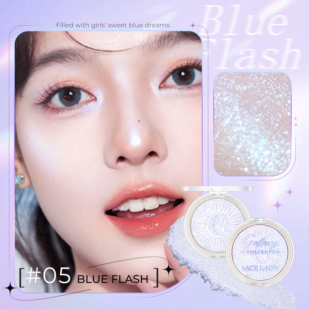 SACE LADY Phấn Bắt Sáng Mỏng Nhẹ Tạo Hiệu Ứng 3D Lên Màu Chuẩn Trang Diểm Cho Mặt Highlight Bắt Sáng 6g | BigBuy360 - bigbuy360.vn