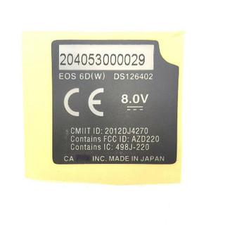 Dành cho canon 6d dưới nhãn giấy thân số giấy máy ảnh số giấy máy ảnh kỹ thuật số miếng dán đáy cơ thể kỹ thuật số miếng dán