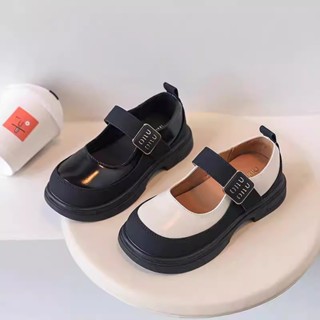 Giày Công Chúa Đế Mềm Bằng Da Phong Cách Phương Tây Thời Trang Mùa Thu 2024 Cho Bé Gái