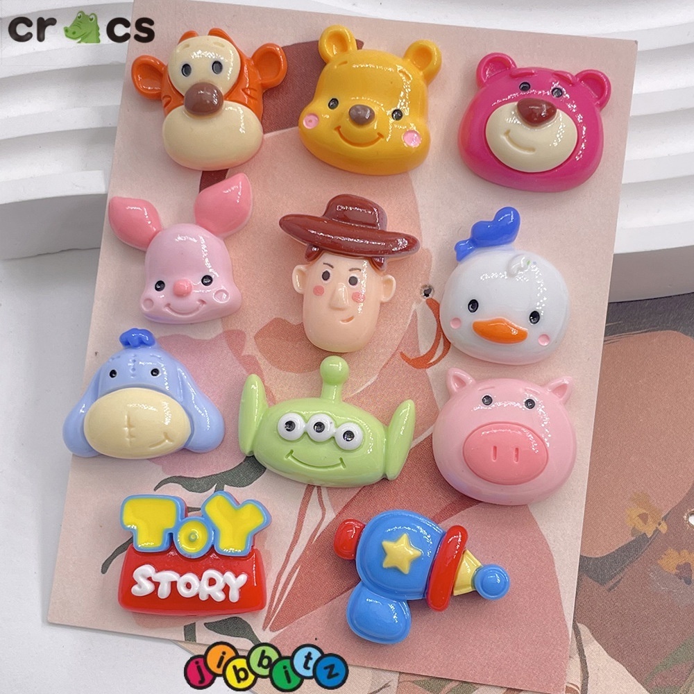 Cross Khóa Giày Phụ Kiện Dép Trang Trí Dễ Thương Trong Suốt Phụ Kiện Giày Zhibi Star Kirby Crazy Động Vật Nhỏ Lỗ Trang Trí Giày Lỗ Cá Sấu Trang Trí Giày