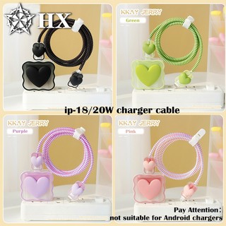 Hx Hot Sale Love Shot Set Bộ bảo vệ bộ sạc Vỏ sạc Bảo vệ cáp cho bộ sạc iP-18W / 20W.