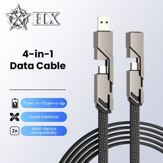  Dây cáp HX USB C Type C Dây sạc nhanh Type-C cho điện thoại di động Dây cáp USB C Type-C.