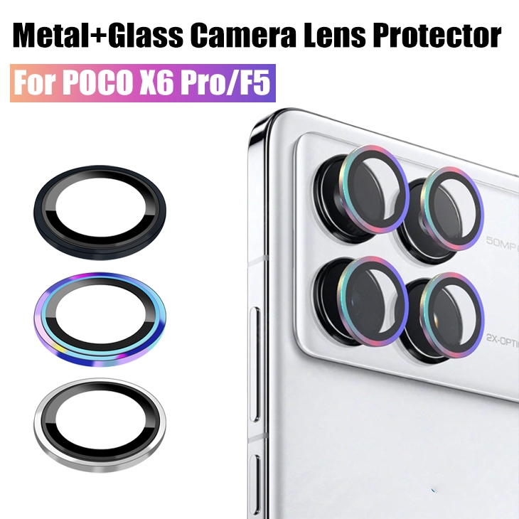 Kính Bảo Vệ Ống Kính Máy Ảnh Cho Xiaomi Redmi K70 K70E POCO X6 F5 Pro 5G Kim Loại Camera Vòng Kính Cho Redmi K70pro Note12 Turbo Nắp Bảo Vệ