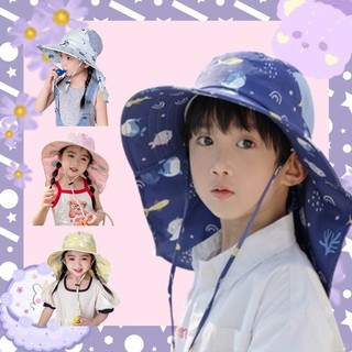 Milo / / Mũ chống nắng mùa hè cho trẻ em, chống tia cực tím đi biển, mũ vành lớn, tấm che nắng mỏng cho bé trai và bé gái, mũ ngư dân