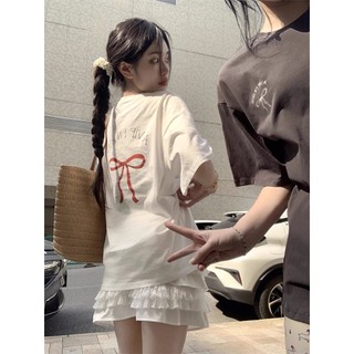Suxi Ins In Phong Cách Hàn Quốc Slim Fit Cotton Rời Cổ Tròn Tay Ngắn Quá Khổ 240402