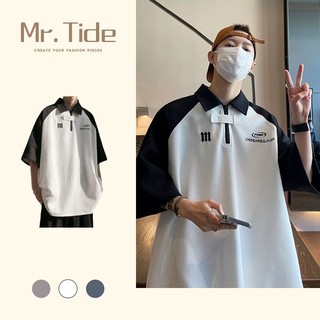 Áo Polo Phối cổ polo unisex nam nữ oversize phong cách thời trang đường phố màu sặc độc đáo