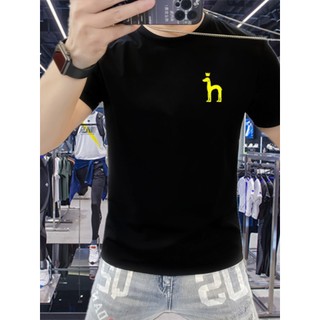 Áo thun ngắn tay tay nửa tay in logo nhỏ đa năng mới của Hazzys dành cho nam