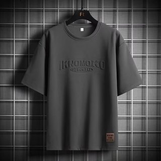 M-3xl Áo Thun Thường Ngày Áo Thun Tay Ngắn Top Nam Hợp Thời Trang Béo Quần Áo Quần Áo Phong Cách Hồng Kông Thể Thao Hợp Thời Trang Tay Ngắn Tren