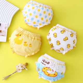 Lucky Big Cat® Quần Lót Bé Gái 100% Cotton Quần Lót Cho Bé 0-4 Y Trẻ Em Bé Gái Quần Lót Cho Bé Quần Short In Hình Dễ Thương Vịt Bé Trai