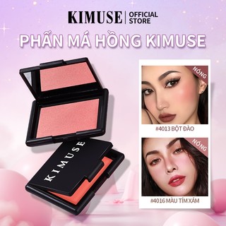 Phấn má hồng KIMUSE tông màu tự nhiên lâu trôi chống thấm nước 5g