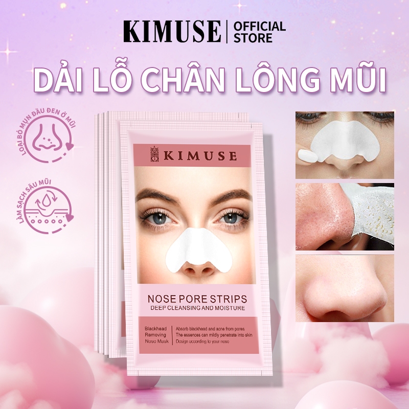 Miếng dán lột mụn KIMUSE giúp làm sạch sâu và giữ ẩm cho da