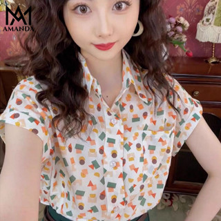  AMANDA Thời trang mới Lady in áo sơ mi ngắn tay áo sơ mi hàn quốc sơ mi nữ hàn quốc áo sơ mi nữ tay ngắn áo sơ mi nữ bigsize áo sơ mi trung niên nữ áo sơ mi nữ áo sơ mi croptop sơ mi croptop áo sơ mi áo sơ mi nữ kiểu áo sơ mi kiểu sơ mi nữ áo sơ mi kiểu n 