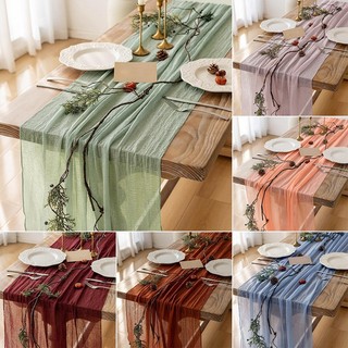 90 * 180cm khăn phô mai bàn chạy trang trí nhà lãng mạn boho mộc mạc bàn chạy cho đám cưới sinh nhật