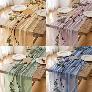 35 * 70inch boho mộc mạc bàn chạy khăn phô mai bàn chạy cho 6 chỗ cưới sinh nhật trang trí bàn