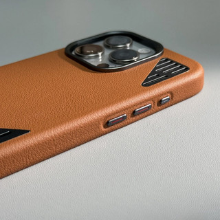【Aluminum alloy cooling/Kevlar texture/Pc hard case/Brown】ốp lưng compatible for iPhone 12 13 14 15 pro max case