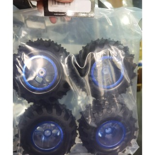 Austar 4 ax-3002 120mm lốp cao su lốp bánh xe vành nhựa hub cho 1 / 10 rc hsp hpi monster truck model phụ tùng