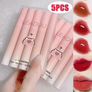 Onesky Lip Glaze 5 Hộp Quà Tặng Không Phai Màu Chống Dính Chống Thấm Nước Matte Velvet Làm Trắng Son Môi