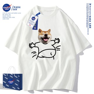 Nasa Áo Thun Khớp Ngắn Tay Nam Nữ Xu Hướng Hè 2024 Phong Cách Mới Rời Cặp Đôi Nửa Tay áo thun nam nữ