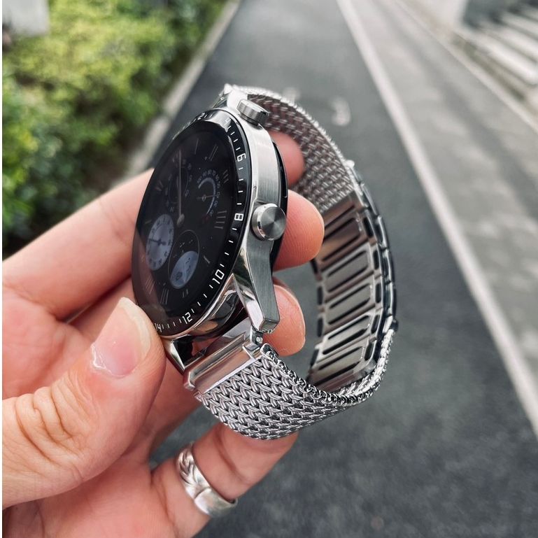 Dây đeo từ tính kim loại 22mm Thích hợp cho Huawei GT6/gt5/gt4 /gt5pro  Dây đeo gt3 Thép không gỉ gt