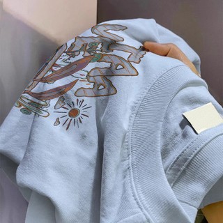 Áo phông mùa hè nữ 100% cotton local brand SALMO fashion xanh biěn áo thun outerity Y1023